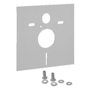 Aloni geluidsisolatieset hangtoilet en bidet - universeel - 390x426x4 mm - wit