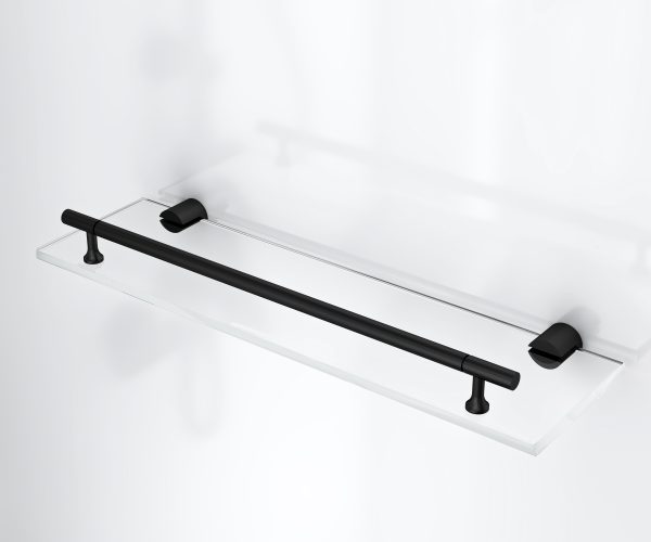 Rimo complete douchecabine met draaideur - omkeerbaar - 80x215x80 cm - mat zwart - helder glas