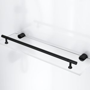 Rimo complete douchecabine met draaideur - omkeerbaar - 80x215x80 cm - mat zwart - helder glas